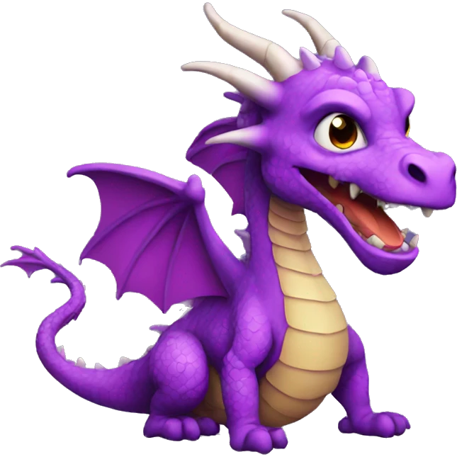 Dragon purple  emoji