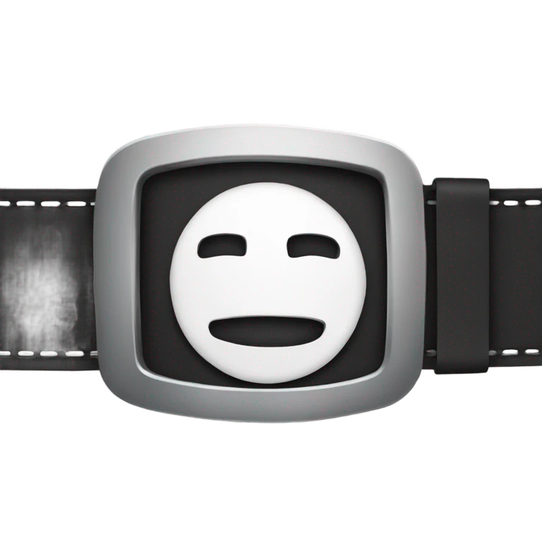 Seatbelt buckle smile emoji