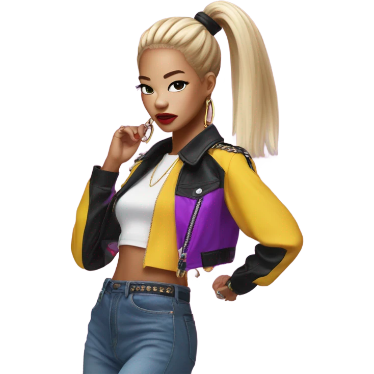 lisa blackpink from born again MV emoji