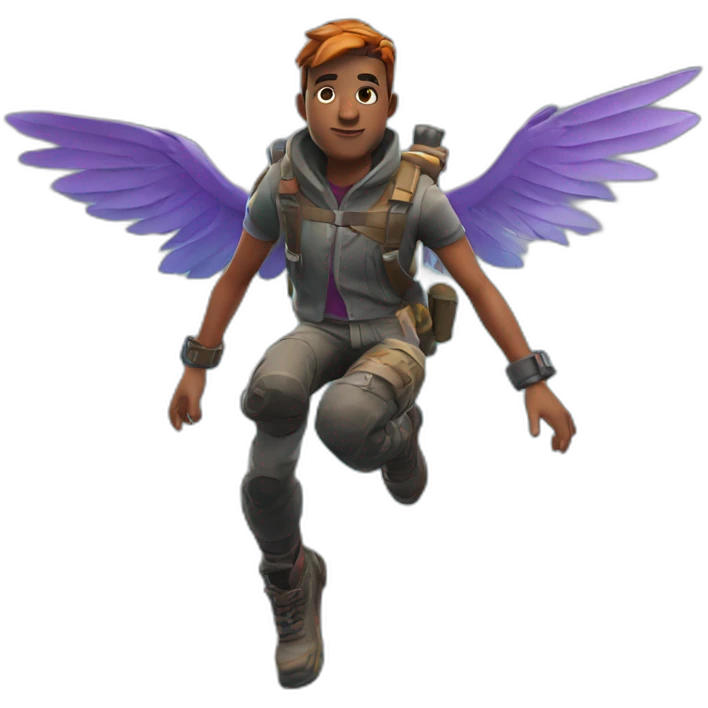 flying fortnite skin emoji