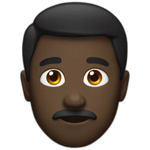 Long dark emoji