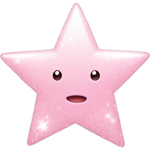 pale pink star sparkle emoji