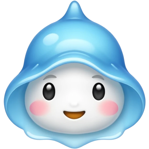 可愛いハート 水色 emoji
