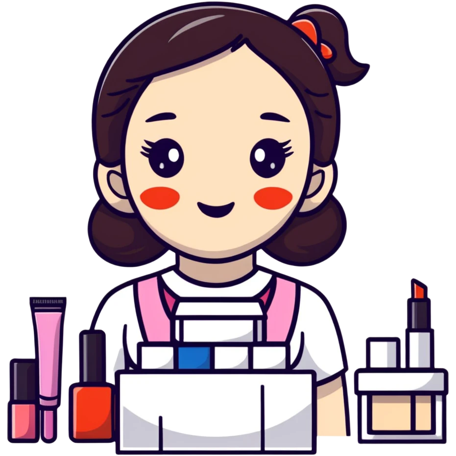 kid in makeup store emoji