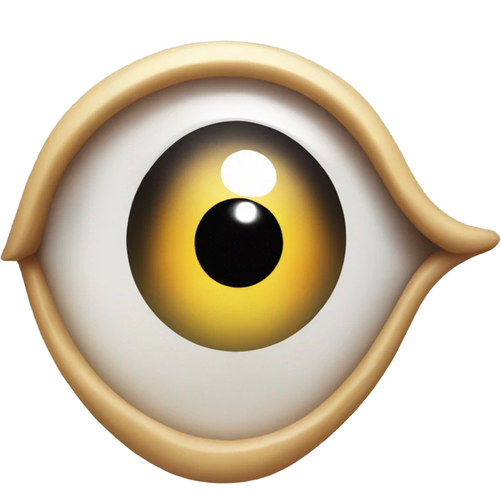 one eye looking to the left emoji