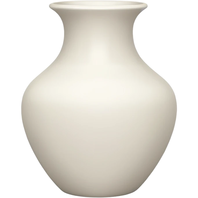vaso inteiro branco sem flores e desenhos emoji