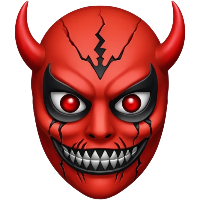 cursed mask, red, satan emoji