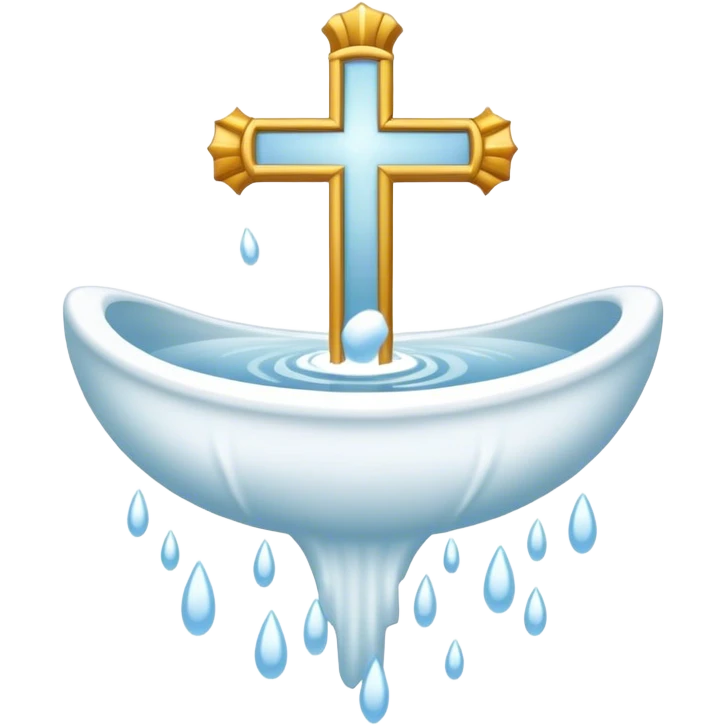 baptized emblem white emoji
