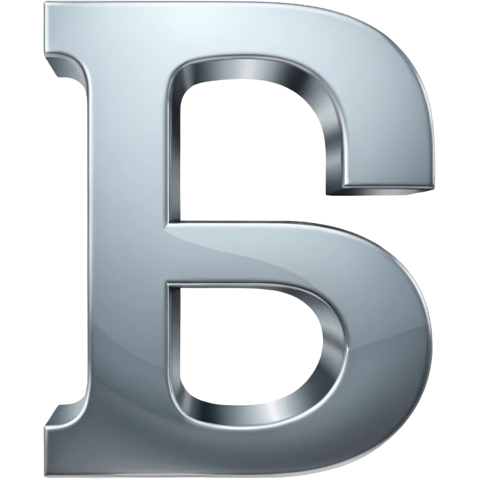 3D логотип буква F emoji