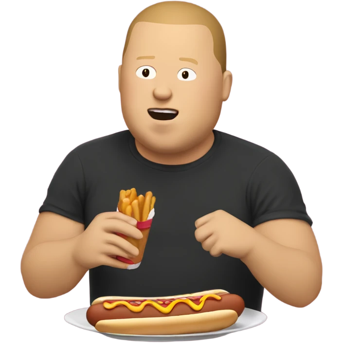 bobby hill eating a hot dog emoji