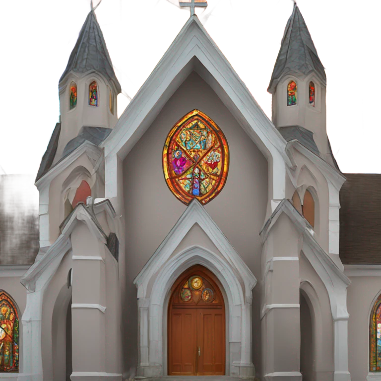 church painted many colors emoji
