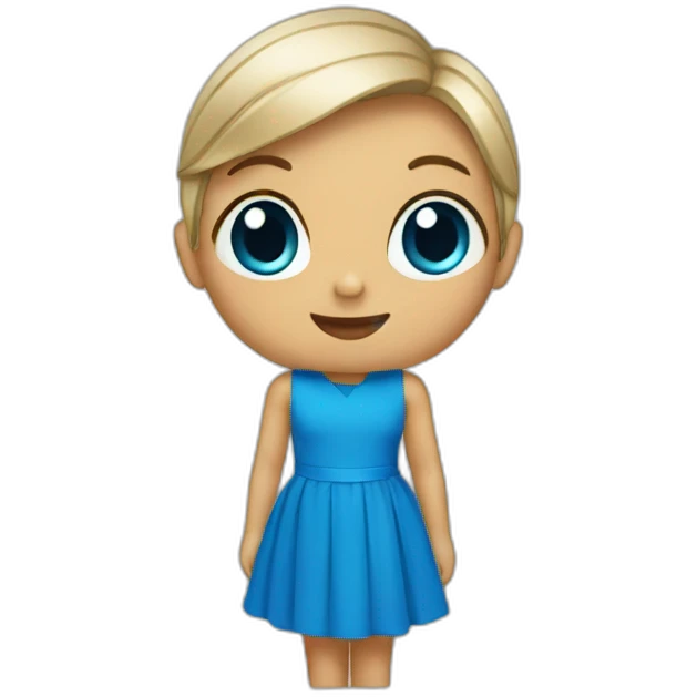 BLUE DRESS  emoji