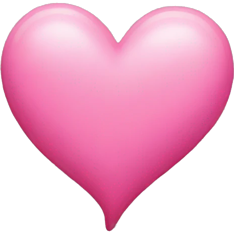 Pink Heart painting  emoji