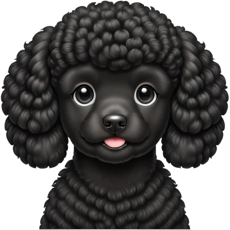 Black poodle emoji