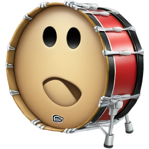 Marching band bass drum emoji