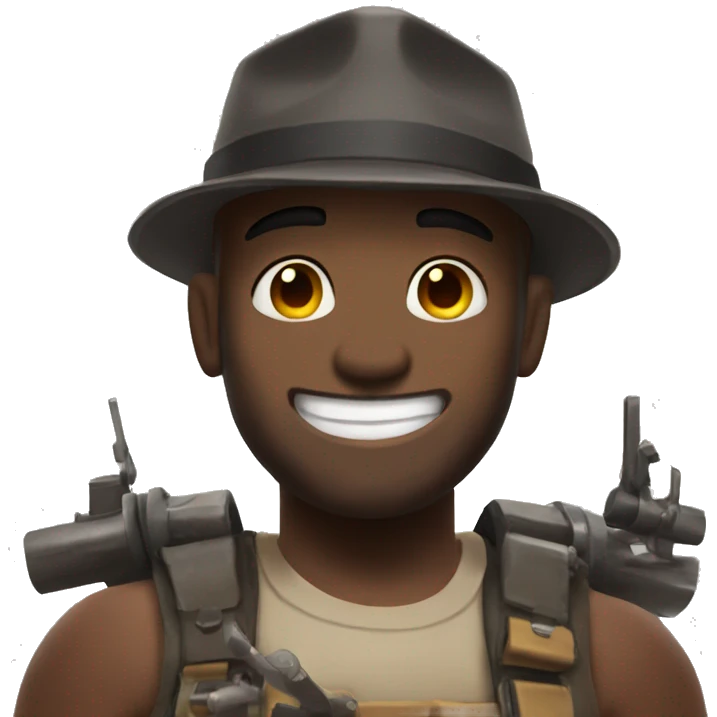 smiling tf2 heavy weapons guy emoji