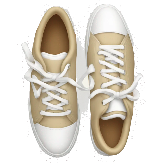 white and beige tennis shoes emoji