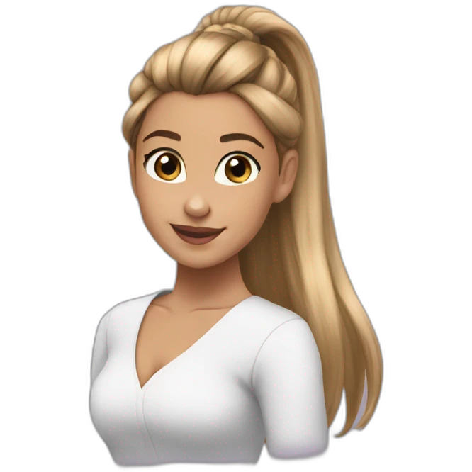 arianagrande-pony-tail emoji