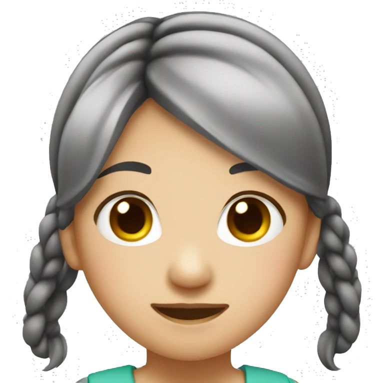 asian girl with pigtails emoji