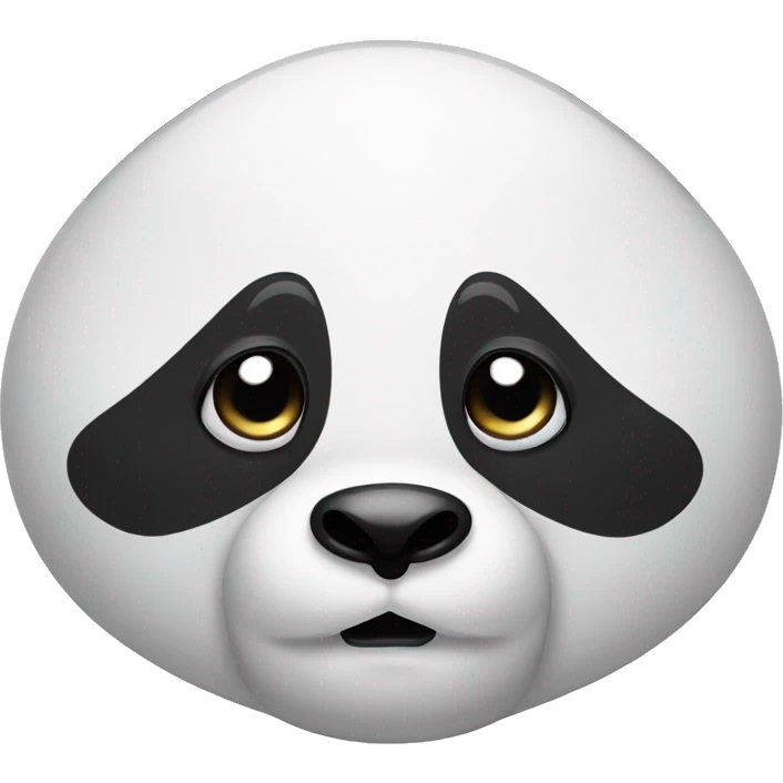 Panda rolling its eyes annoyed emoji