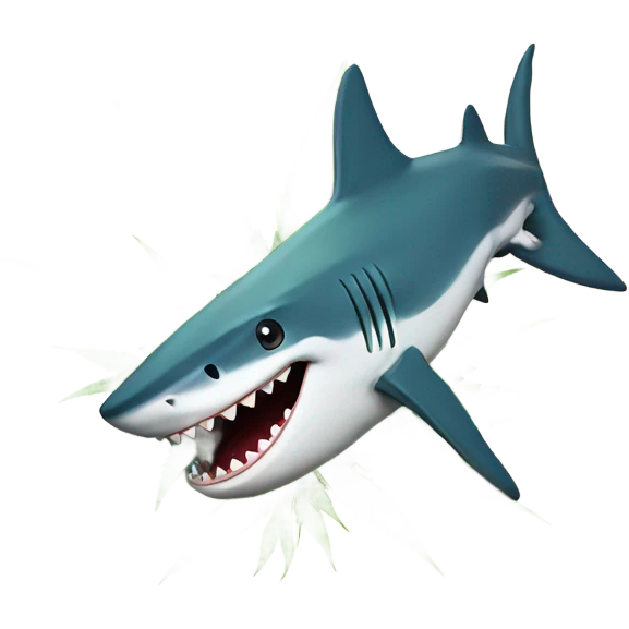 Shark with weed emoji