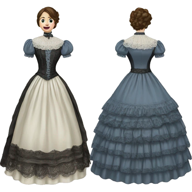 Victorian dress emoji