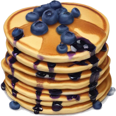 Blueberry pancakes  emoji