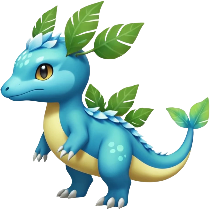 Elemental Exotic Tropical Celestial Sparky Fierce Viney Vinal Dusky Aurorus-Amaura-Auroras-Pokémon-Fakémon-creature emoji