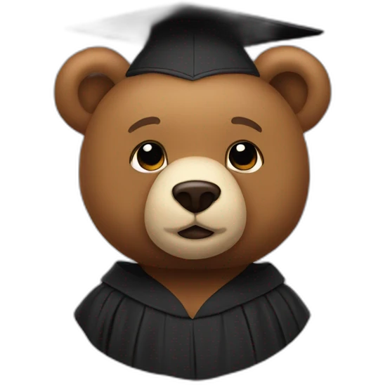 Kanye West's Graduation Bear from Graduation Cover emoji