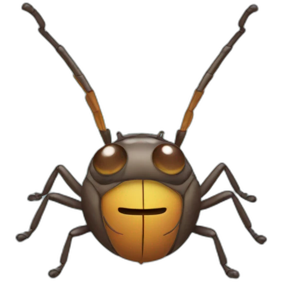 smiling bug emoji