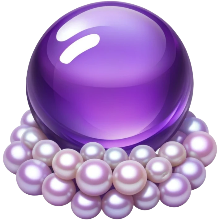 Amethyst pearl emoji