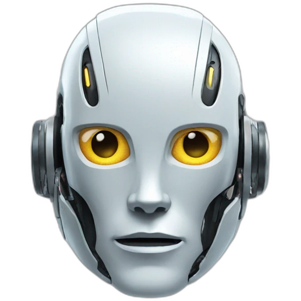 futuristic robot head  emoji