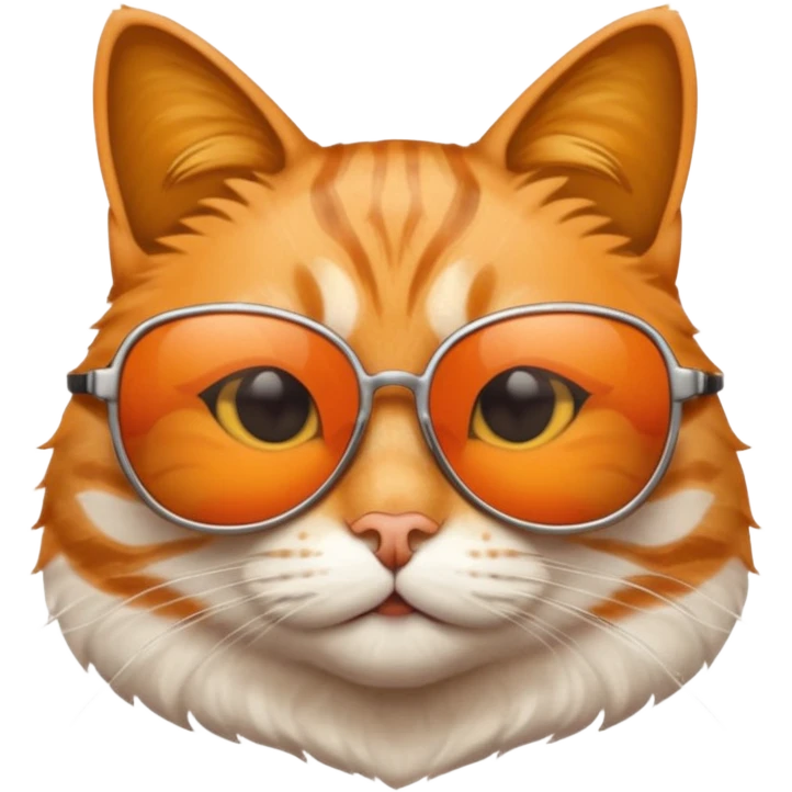Cat wearing sunglasses emoji