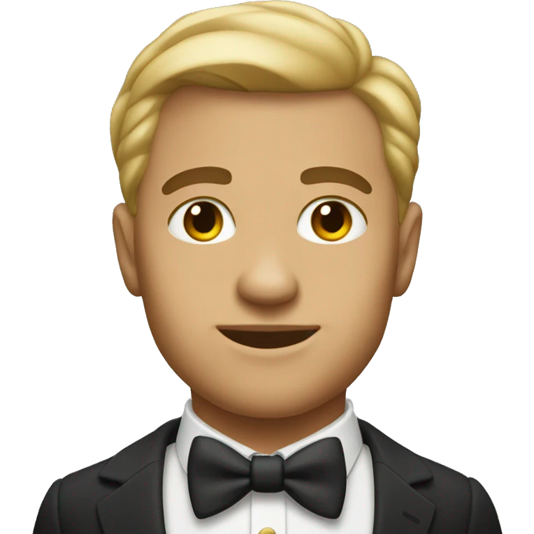 dapper light skinned gentleman portrait emoji