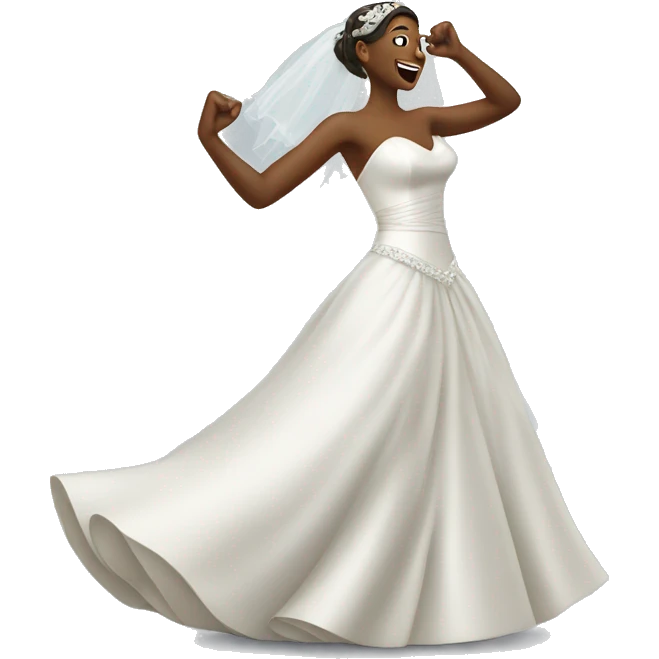 Bride dancing emoji