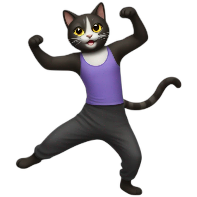 Dancing cat emoji