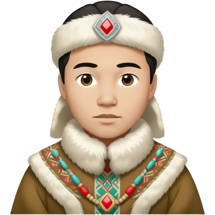 greenland citizen traditional outfit standing full scale emoji