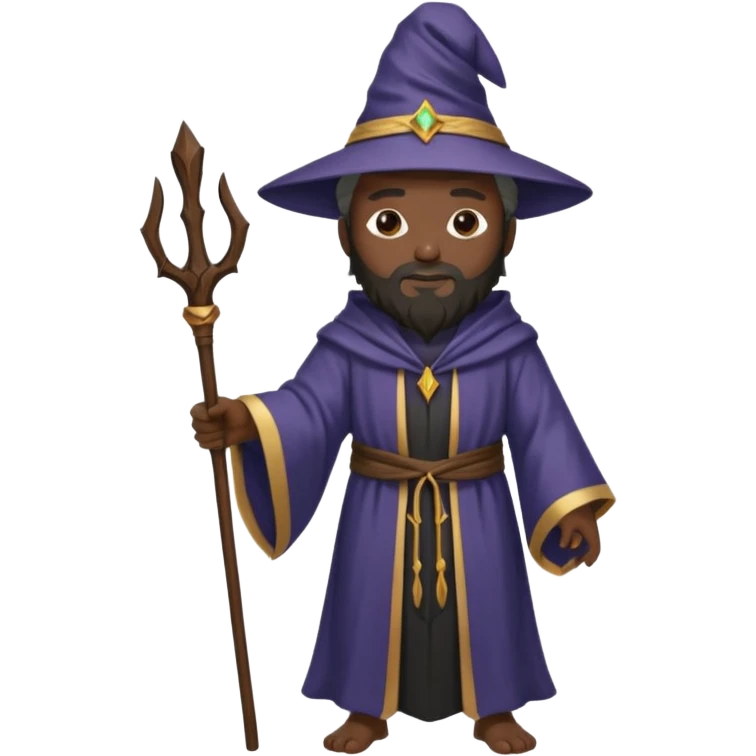 Black wizard emoji