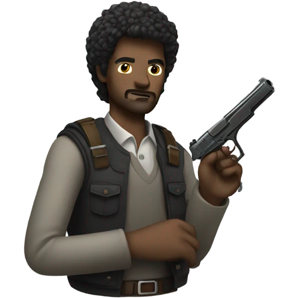 Guy with gun emoji