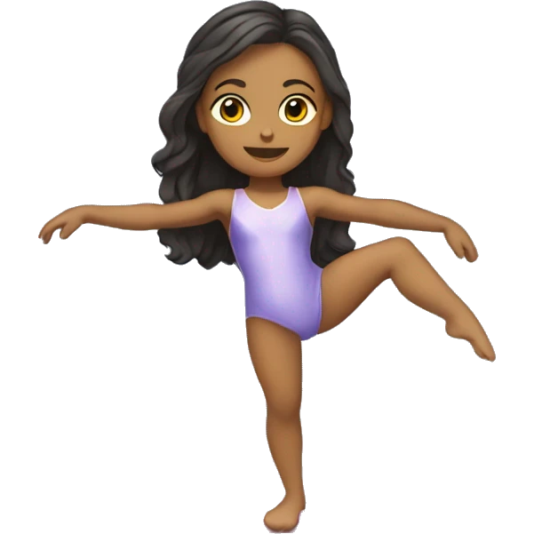 Une fille sur des barres de gymnastique  emoji