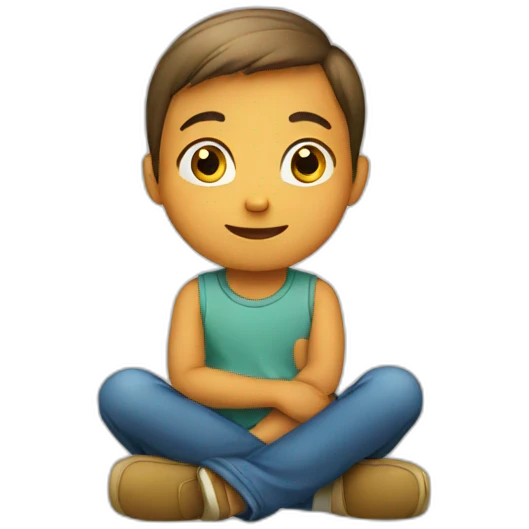 Child sitting emoji