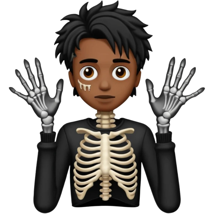 Make a Playboi Carti yvl skeleton hand emoji emoji