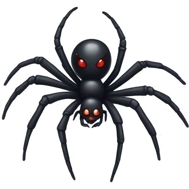 Black widow spider  emoji