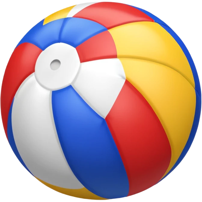 Colorful beach ball emoji