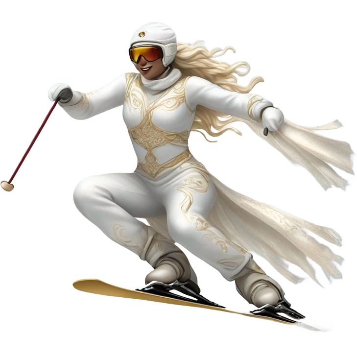 God skiing emoji