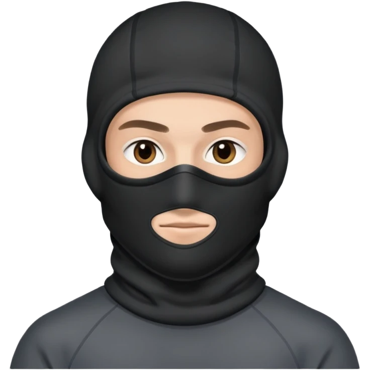Парень в спортивном костюме и Балаклаве  emoji