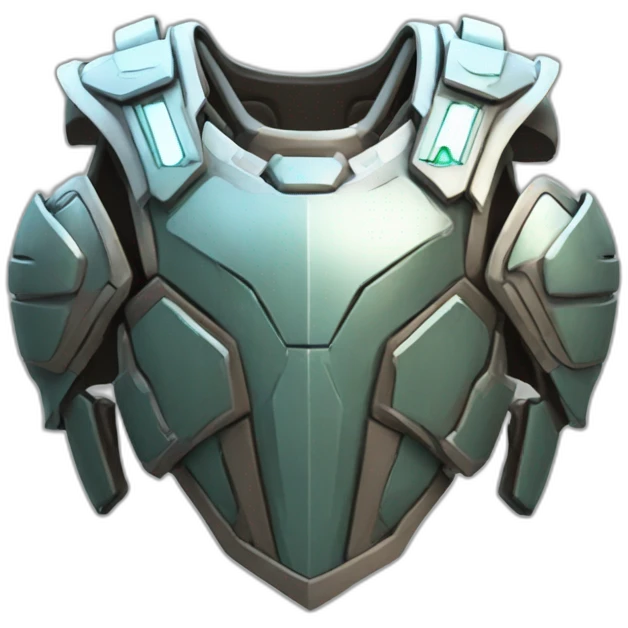 futuristic armored Omega Energy breastplate emoji