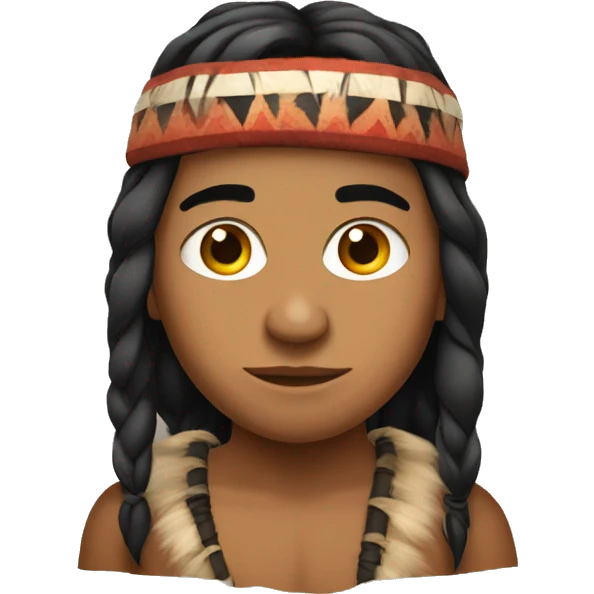 indigenous guy on indigenous firl emoji