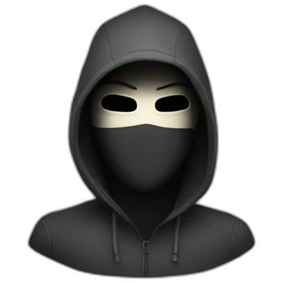 hacker with anonymous mask emoji