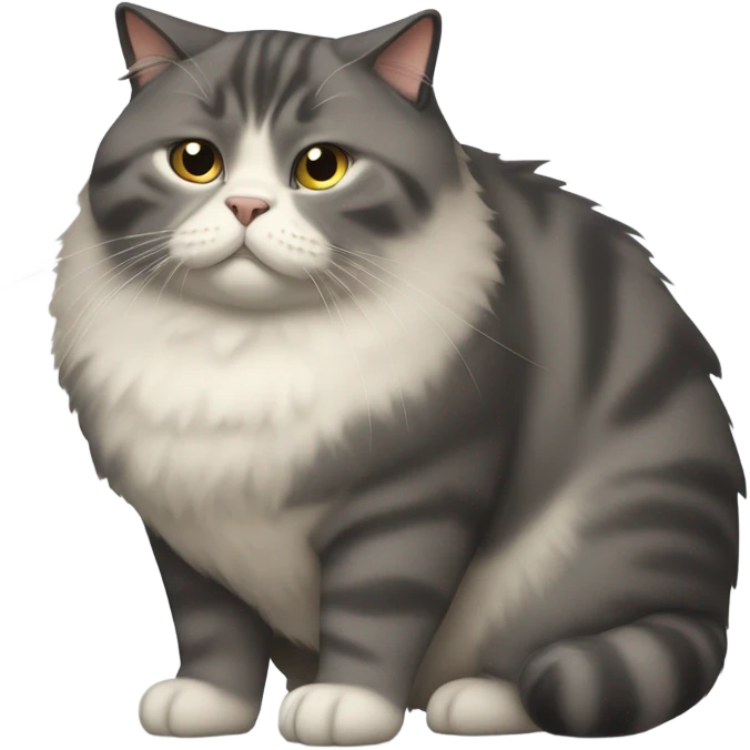 Incredibly obese cat emoji